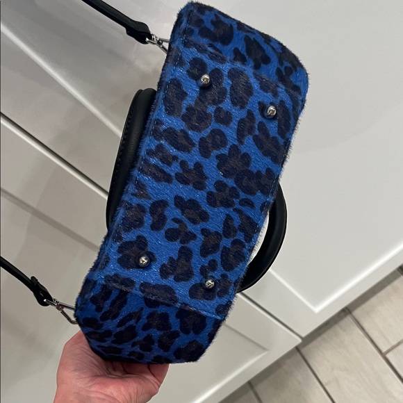 Lux de Ville Blue Animal Print Crossbody Bag - Picture 6 of 6